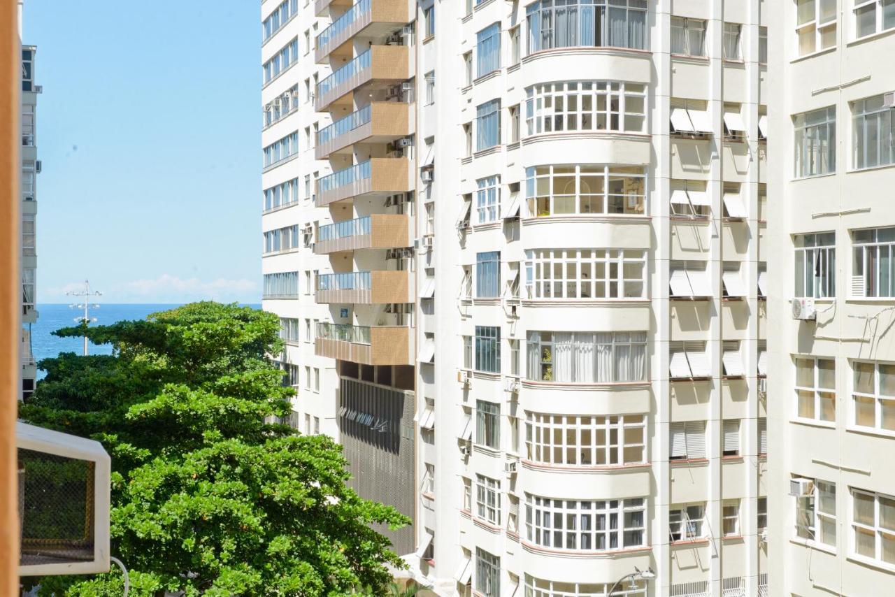 Vista Lateral Mar Copacabana Rio de Janeiro Exterior foto